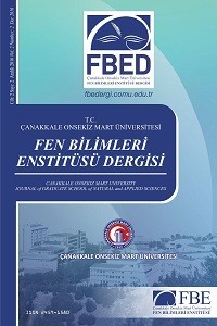 Çanakkale Onsekiz Mart University Journal of Graduate School of Natural and Applied Sciences