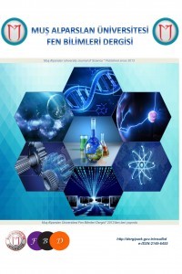 Mus Alparslan University Journal of Science